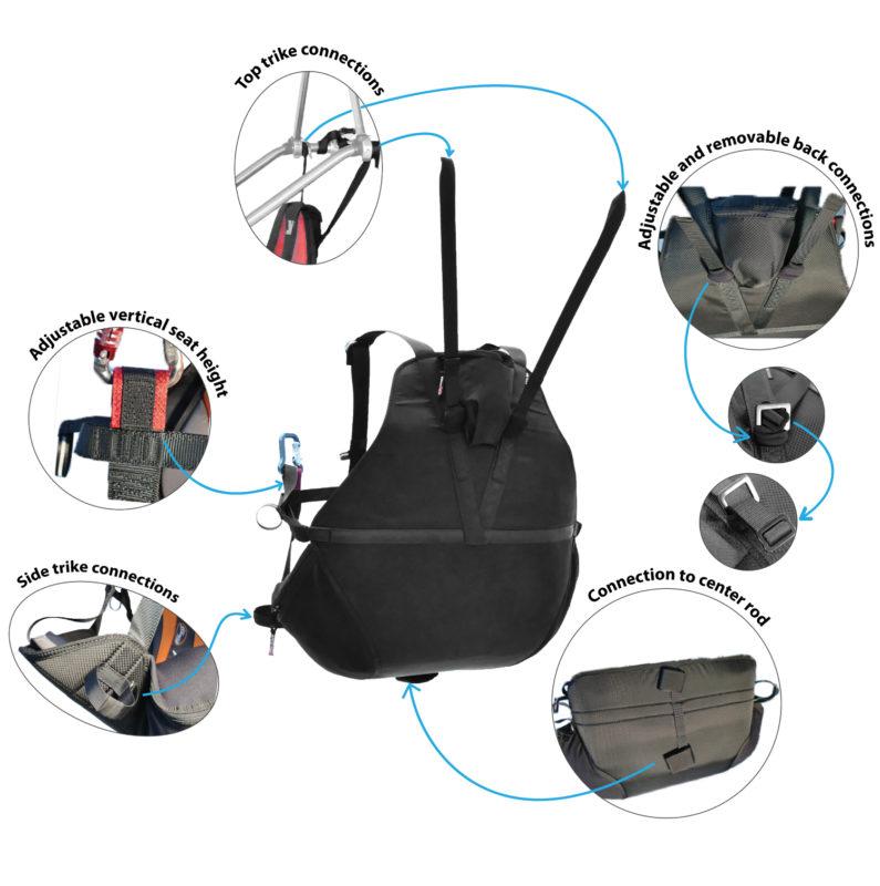 APCO Trike Passenger Harness – Gurtzeug von APCO Aviation (Bild 3)
