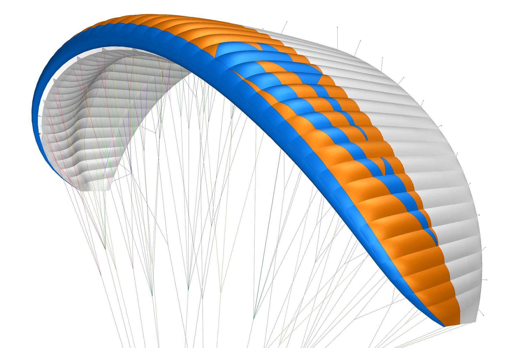APCO Hybrid Paramotor – EN-B aile de paramoteur d'APCO Aviation en vol (image 14)