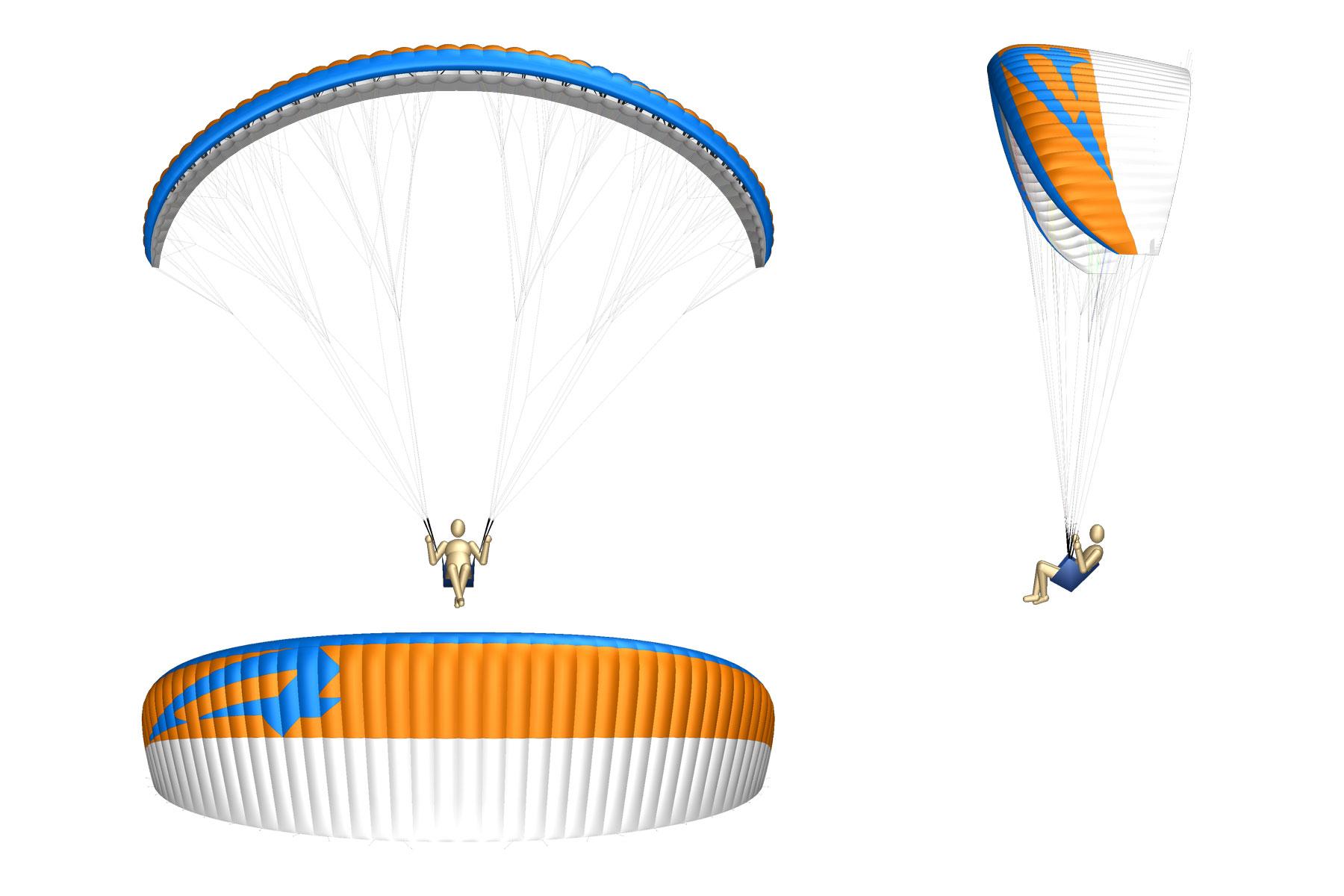 APCO Hybrid Paramotor – EN-B aile de paramoteur d'APCO Aviation en vol (image 32)