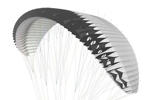 APCO Hybrid Paramotor – EN-B Motorschirm von APCO Aviation im Flug (Bild 33)
