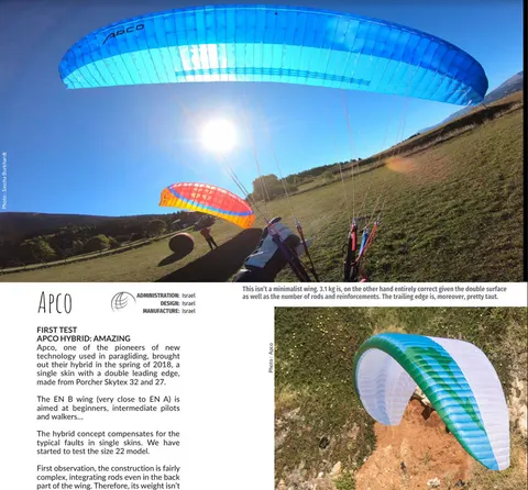APCO Hybrid Light – EN-B paraglider by APCO Aviation in flight (image 12)